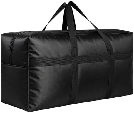 Extra Large Storage Duffle Bag, Duffel Bag for Travel Black 130L