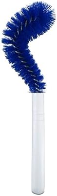Multi-Purpose Kitchen Brush – Bristle Scrubber for Garbage Disposal, Drain Cleaning, Carafes, Jars & Under Rims – Curved Ergonomic Design