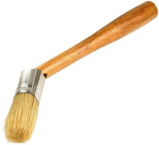 Steelman Euro Lube Angled Applicator Brush with Stiff Bristles for Paste-Style Tire Mounting Lubricants, Angled to Fit Between The Tire Bead and Rim