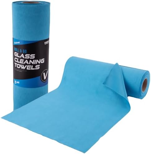 Microfiber Glass Cleaning Towels, 12 inch x 16 inch, 25 Pack