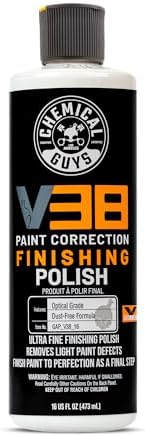 V38 Optical Grade Final Polish for Clear Coat, White, 16 oz