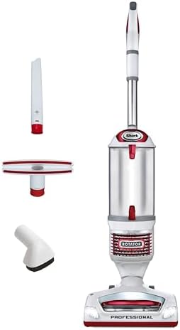 Shark Rotator Lift-Away Upright Vacuum with HEPA Filter, White/Red, NV501