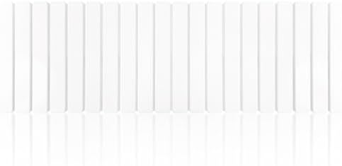 Long Stone Bath Mat, 47x16 inch Roll Out Stone Bath Runner, White