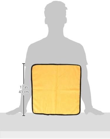 Chemical Guys Professional Grade Premium Microfiber Towels for Cars, Gold, 16" x 16", Ultra-Soft and Scratch-Free Car Detailing Cloths for Trucks, Motorcycles, and More - 3 Pack