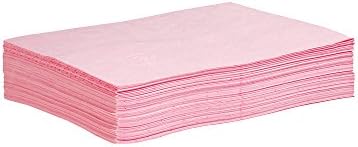 Hazmat Chemical Absorbent Mat Pads - 50 Pads per Bag - 15" W x 20" L - Absorbs up to 14 oz. per Pad - Lightweight - PM50042