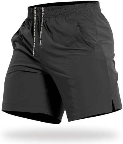 Mens Workout Athletic Shorts 7 inch / 5 inch Quick Dry Running Shorts Men Lightweight Sports Gym Shorts with Pocket