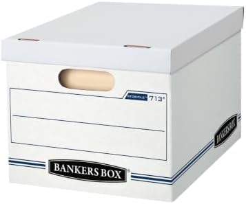 6-Pack Basic-Duty File Storage Box with Lid, Letter/Legal