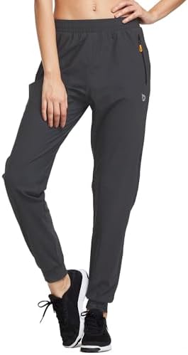 Women's Joggers Hiking Pants with Zipper Pockets Lightweight Workout