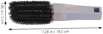FAVOMOTO 2pcs Car Lug Nut Brush Ergonomic Wheel Cleaning Tool for Rim Tire Detailing Design for Easy Use for Automotive Cleaning Maintenance