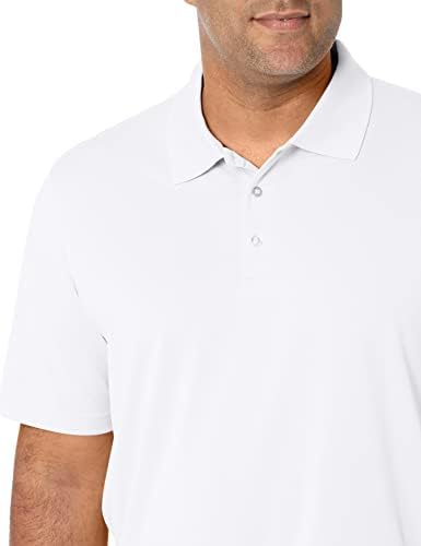 Men's Regular Fit Golf Polo Shirt, Moisture-Wicking Quick Dry, Recycled Polyester, Short Sleeve