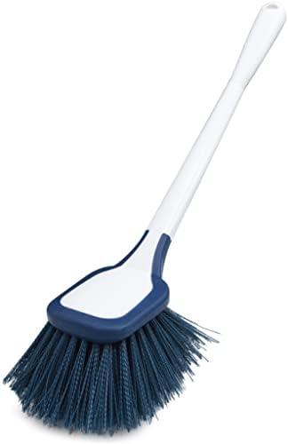 EZ Reach Shower Tub and Tile Scrub Brush, Crevice Bathroom Cleaning Supplies, Non-Scratch Scrubber Tool for Showers, Fixtures, Bathtubs, Drains, Grout, and Marble