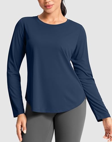 Lightweight Long Sleeve Workout Tops for Women Athletic Sun Shirts