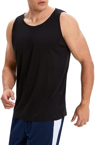 6 Pack Men's Workout Tank Tops Athletic Muscle Gym Shirts