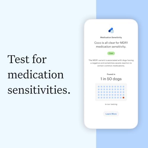 Panel Breed Discovery Dog DNA Test Kit 430+ Breeds, MDR1 Health Test