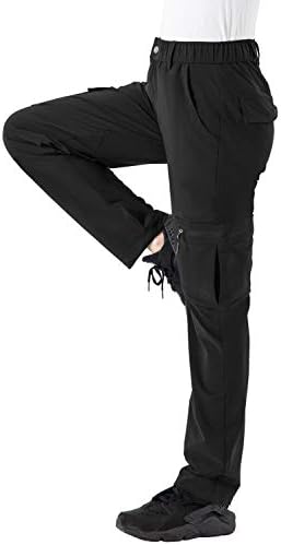 Women's Hiking Cargo Pants Water-Resistant Quick Dry UPF 50+ Travel Camping Work Pants Zipper Pockets