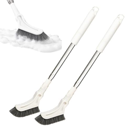 Extendable Crevice Gap Cleaning Brush, Long Handled Shower Brush，2Pcs