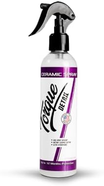 Ceramic Spray 8oz - Easy to Apply, Ceramic Coating Spray - Proprietary Silica Formula (Nano SiO2) Seals & Shields Car’s Clear Coat - Hydrophobic Protection & High-Gloss Shine