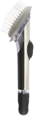 OXO Steel Soap Dispensing Dish Brush, Dish Scrubber