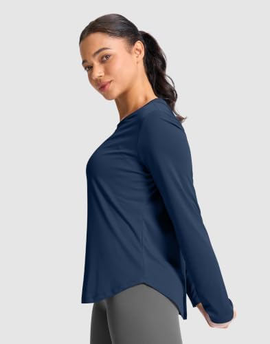 Lightweight Long Sleeve Workout Tops for Women Athletic Sun Shirts