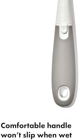 Baby Bottle Brush with Nipple Cleaner and Stand, Gray 2-Pack