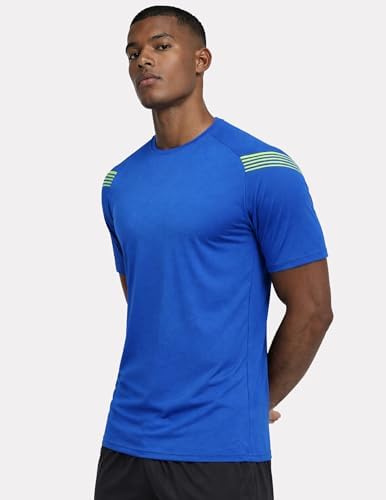 5 Pack Men's Active Quick Dry Crew Neck T Shirts