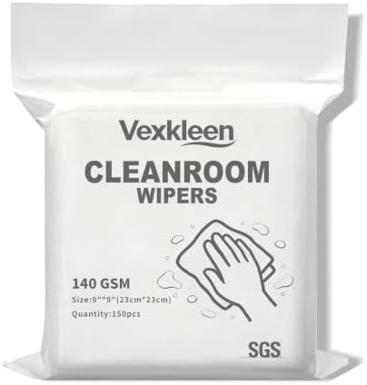 9" x 9" Durable & Absorbent Cleanroom Wipe (150 Pcs, 140GSM)