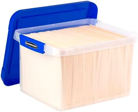 Heavy-Duty Plastic File Box, Letter/Legal