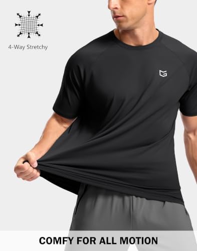 Men's Athletic Workout T-Shirts Moisture Wicking Running Shirts