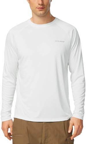 Men's UPF 50+ Sun Protection Shirts Long Sleeve Rash Guard