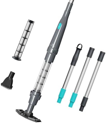Handheld Spa & Hot Tub Vacuum, Cordless Pool Vacuum, 90-Min Runtime, Ash