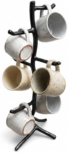 Handmade Iron Mug Tree - Heritage Design Mug Stand