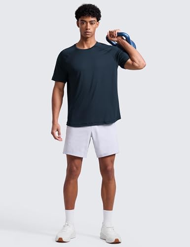 Breathable Texture Crewneck T-Shirts