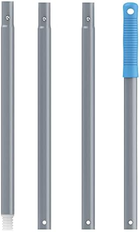 Window Squeegee Extension Pole, 4 Pieces Aluminum Pole, 54.3 inch