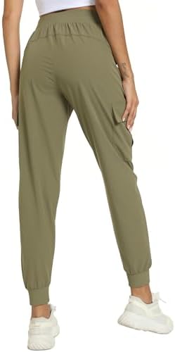 Women's Joggers Lightweight Cargo Hiking Pants Quick Dry Work