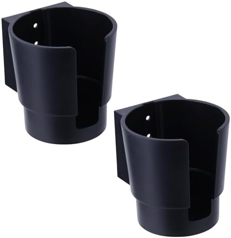 Universal Large Cup Holder Wall Mount, Heavy Duty Plastic Drink Holder