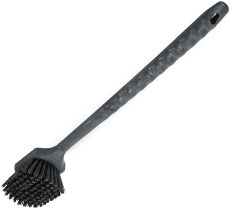 20 Inch Floater Scrub Brush, Polybutylene Bristles, Black