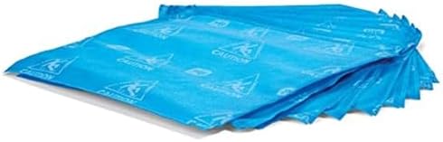 Super Water Absorbent Pad | High-Visibility | Absorb & Lock | 10 Pack | 14" W x 14" L | Blue | PM50429-BL