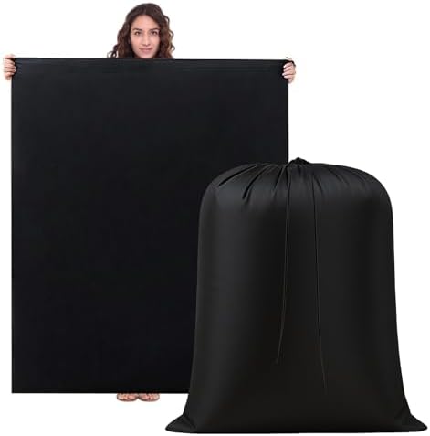 2 Pack Clothes Storage Bag, 43" x 55" Moving Bags Heavy Duty Extra Large with Drawstring, Reusable Giant Extra Luggage Storage Bags for Luggage, Suitcase, Furniture, Chair, Kids Bike