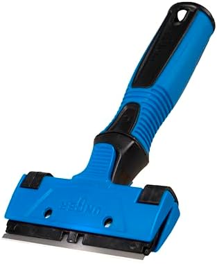 Professional Connect and Clean 4" All-Purpose Scraper, Window, Glass, and Floor Scraping Tool Supplies, Adhesive Removal, Gum, Stickers, Paint Removal, Dual-Sided Blade