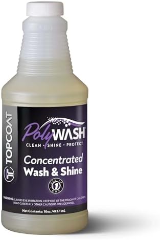 TopCoat PolyWash Concentrated, PH-Neutral Car Wash Soap