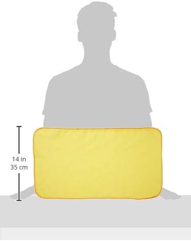 (60235) 13" x 24" 100% Cotton Fully Hemmed Yellow Flannel Dust Cloths, Pack of 12, Won't Scratch Fine surfaces, Great for Automotive, Polishing, Cleaning, Machine Washable