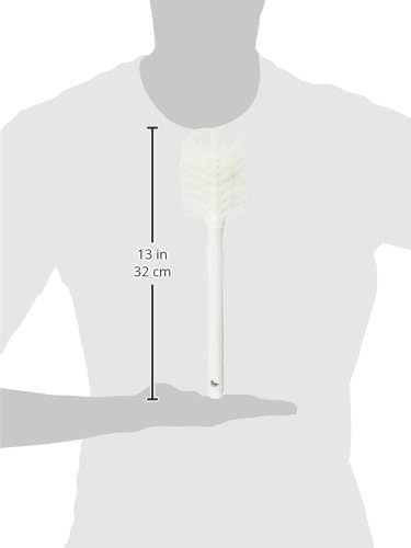 Dish Brush with Round Nylon Head, 11 Inch, White