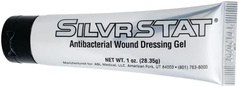 First Aid Kit Gel, 32 PPM Silver Healing Wound Dressing Gel, SilverSol Ag₄O₄ Particles, 1 oz