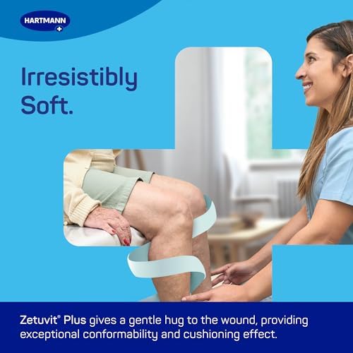 Zetuvit Plus Superabsorbent Wound Dressing – High-Absorbency Sterile Pads (Non-Adhesive/Non-Border) for Moderate to Heavy Exudate – 4 x 4 in., Box of 10