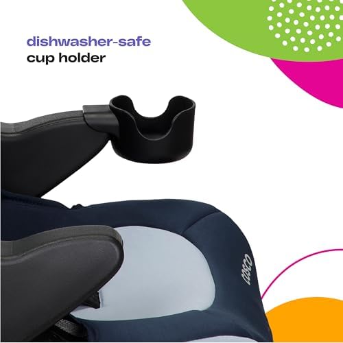Kids Finale DX 2-in-1 Booster Car Seat, Forward Facing Toddler Car Seat (40-65 lbs) and Belt Positioning High Back Booster (40-100 lbs), Organic Waves
