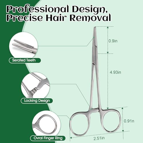 Dog Ear Hair Removal Tool with Ear Powder for Dogs Plucking