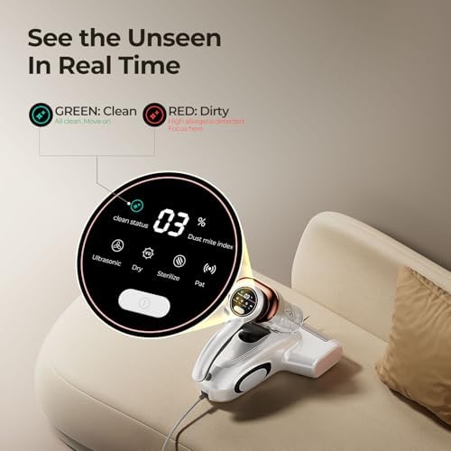 J300 Bed Vacuum Cleaner, Dust Sensor, Pet Hair, UV and Heat, Corded