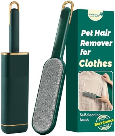 Pet Hair Remover for Clothes, Reusable Self-Cleaning Lint Brush