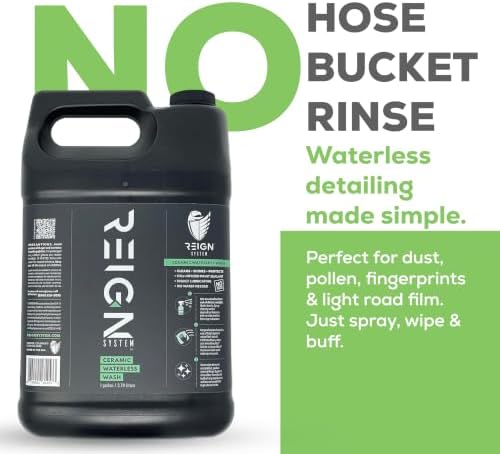 REIGN Ceramic Waterless Car Wash, SiO2 Protect & Shine, 1 Gallon Refill