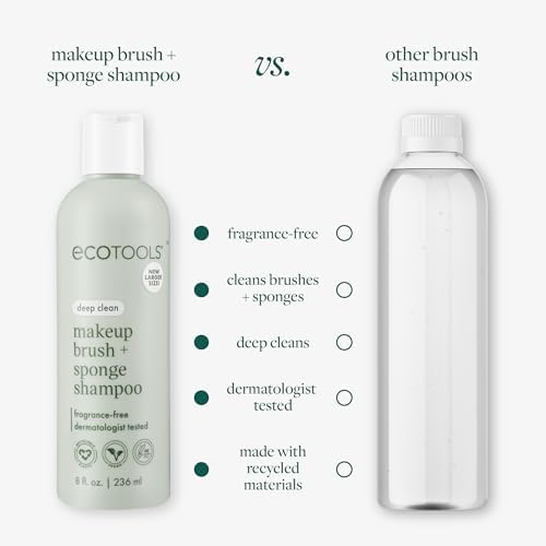 XL Makeup Brush Cleanser, Sponge Shampoo, Fragrance-Free, 16 Fl Oz